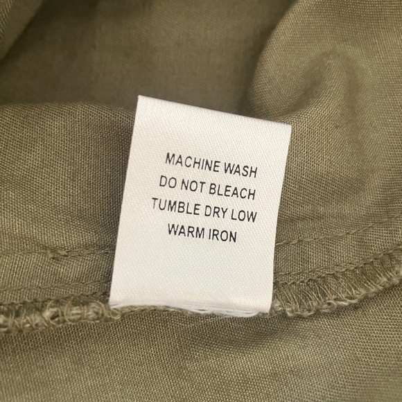 NWOT Novica Green Enzyme Wash Cotton Twill Joggers with Drawstring Waist size S - Picture 6 of 7